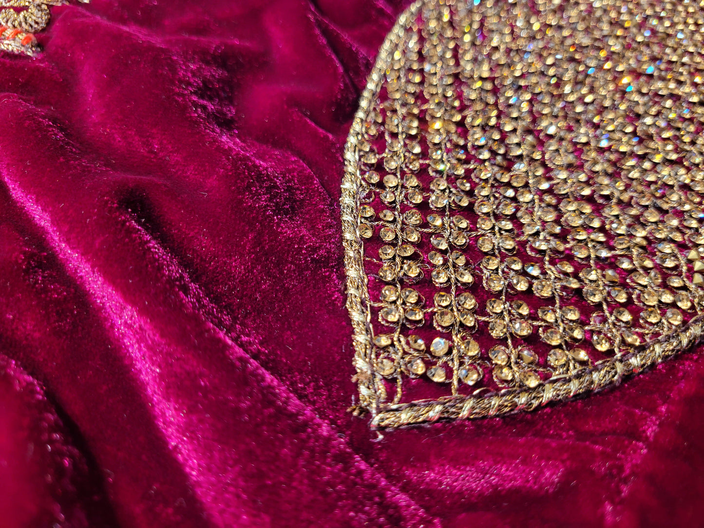 Magenta Rani Pink Bridal Lehenga with Double Dupatta