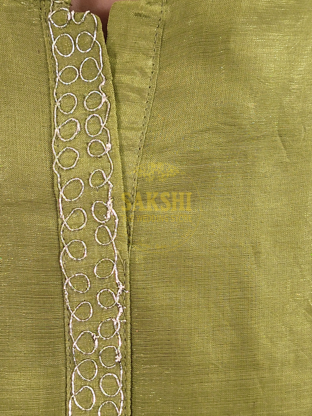 Green Shimmer Tissue Co Ord Set