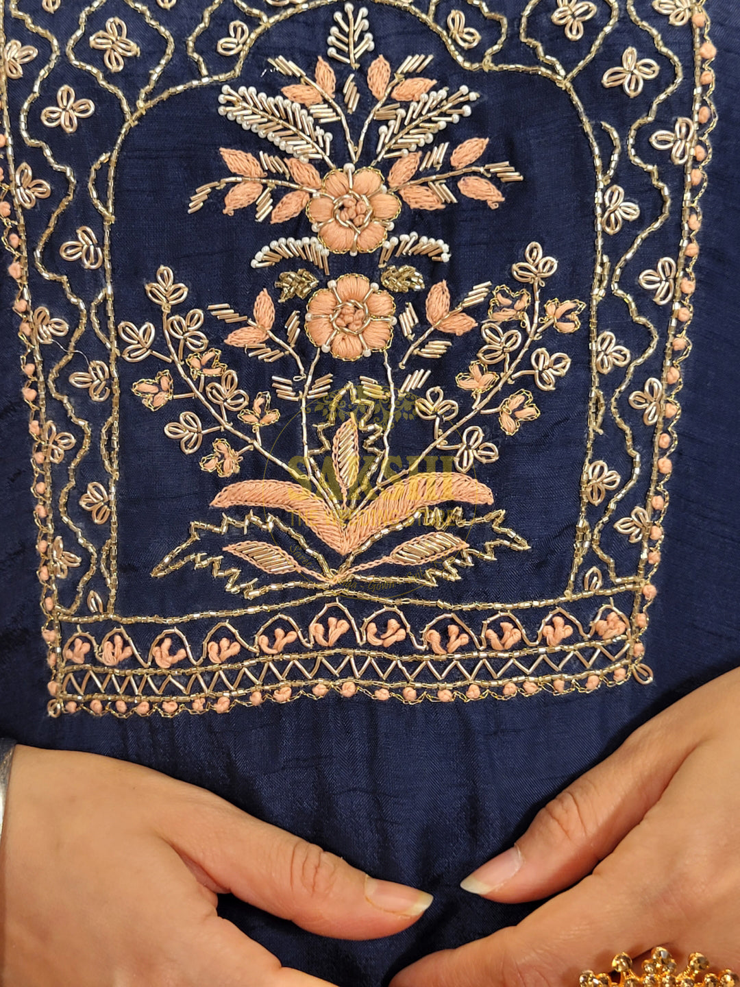 Blue Muslin Straight Suit with Digital Print Dupatta