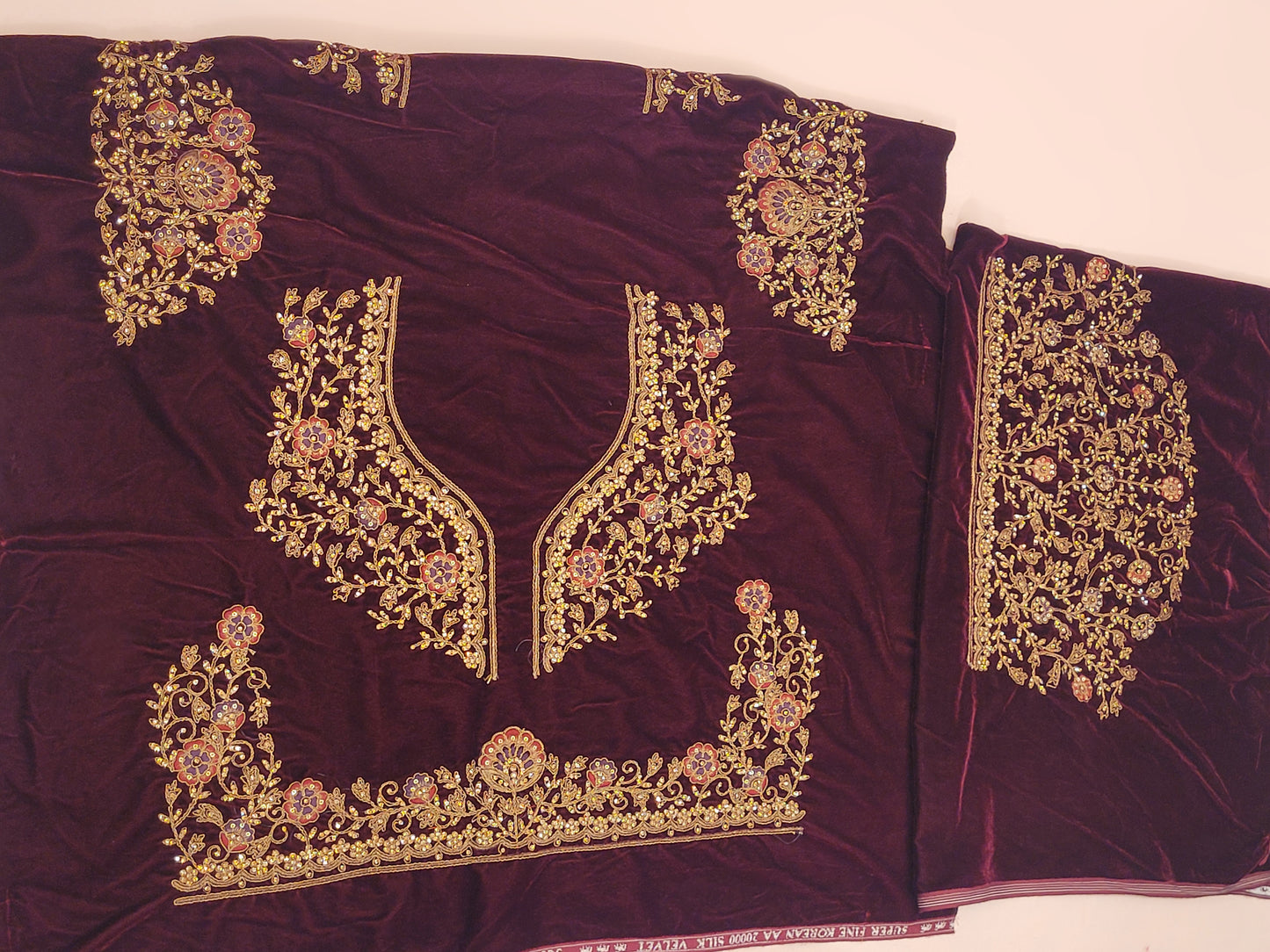 Golden Silk Handwork Lehenga