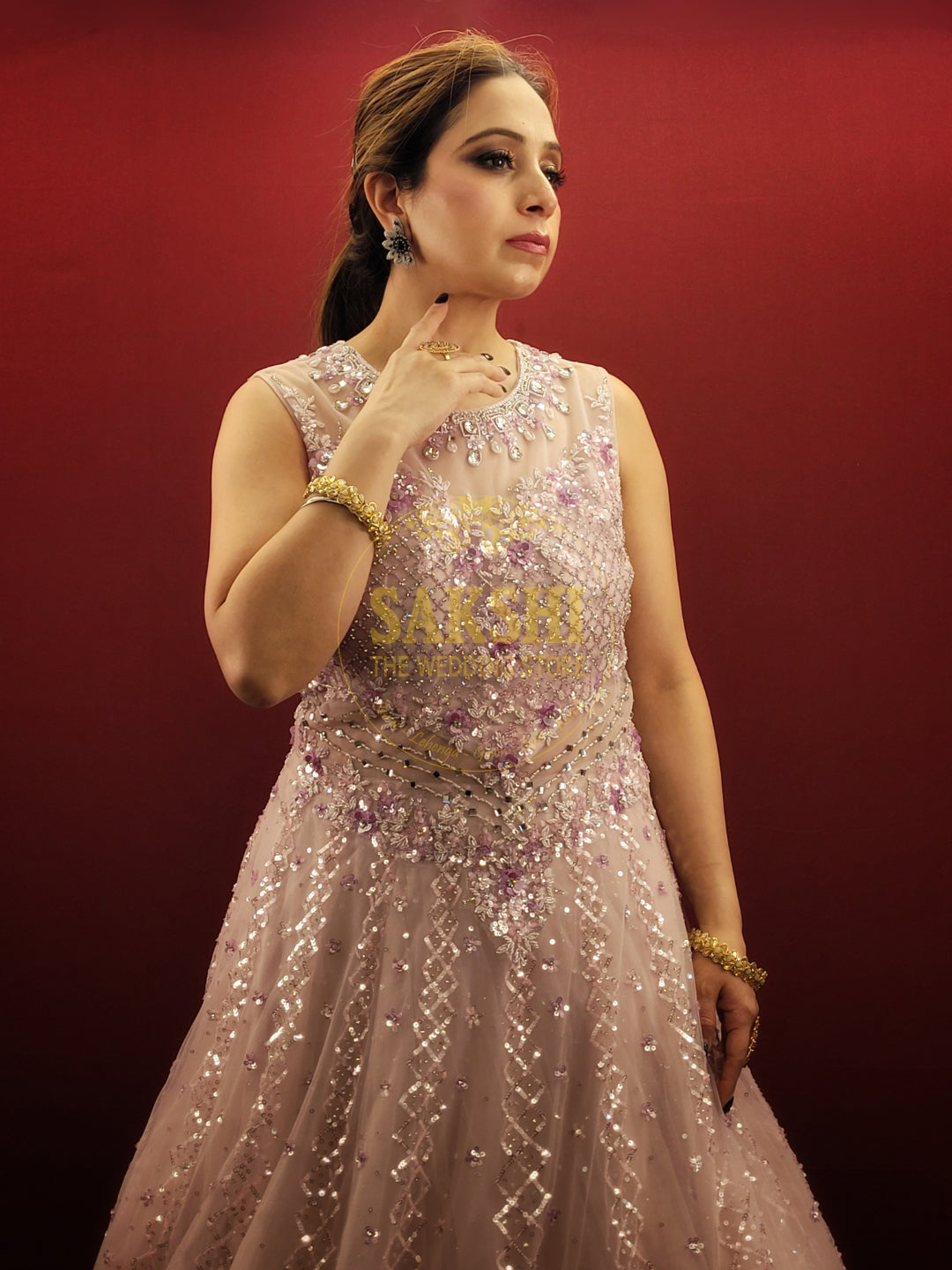 Pink Indian Wedding Gown