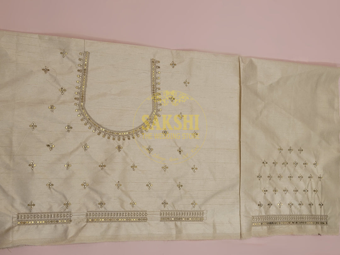 Cream Silk Sabyasachi Style Lehenga