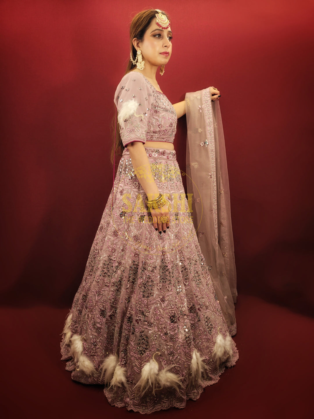 Onion Pink Georgette Lehenga Choli