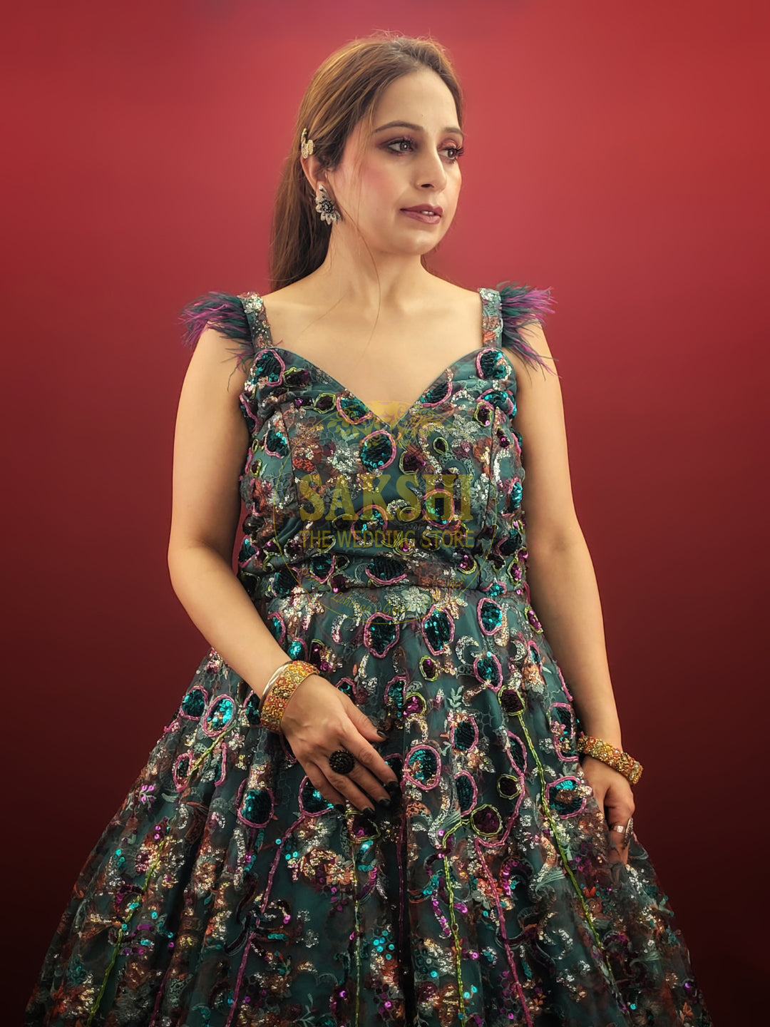 Luxurious Bridal Cocktail Gown