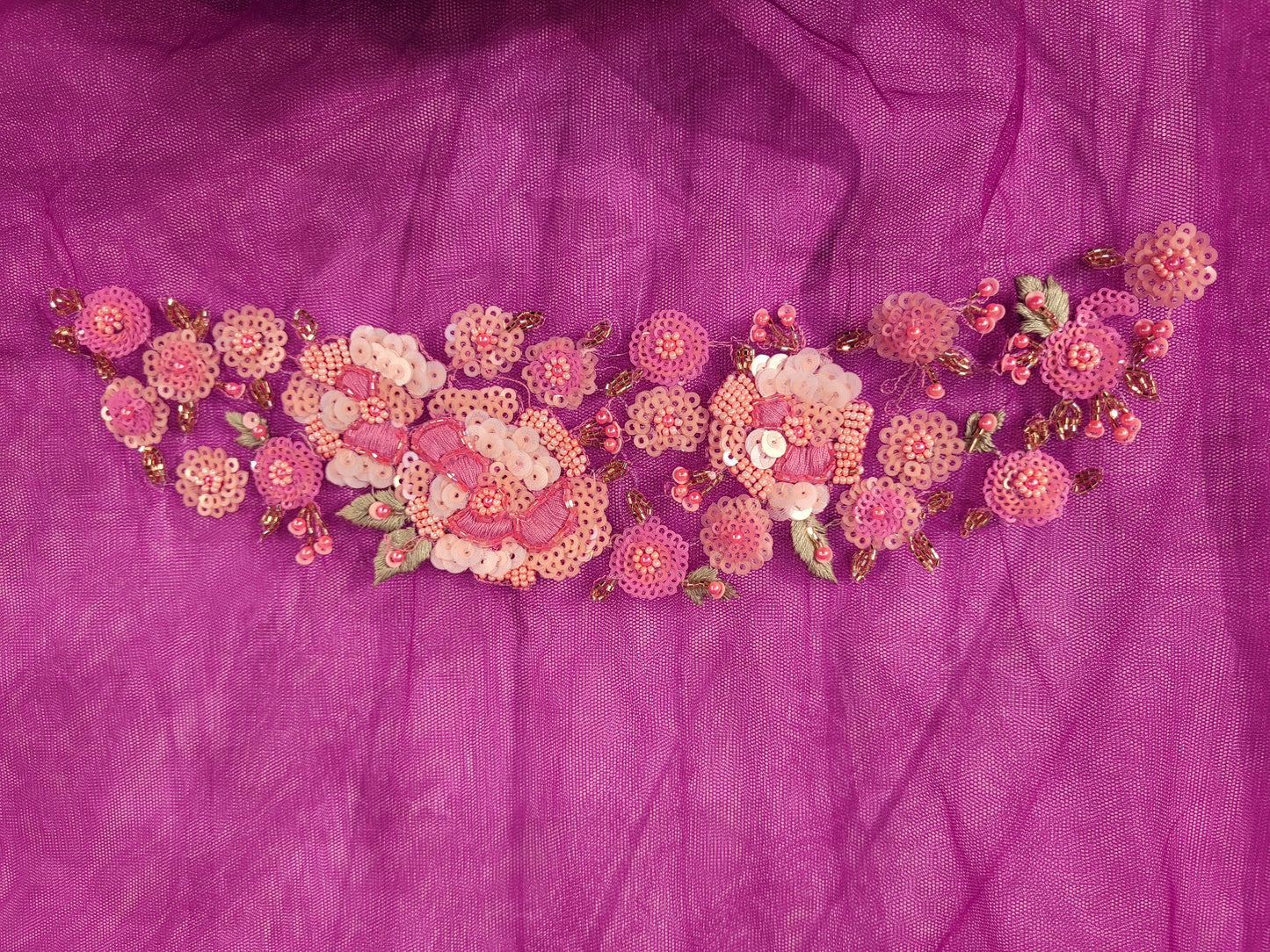 Alia Bhatt Met Gala look inspired Purple Handwork Net Saree