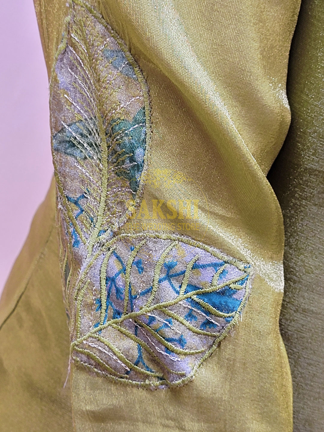 Mehendi Green Straight Suit Set with Floral Dupatta