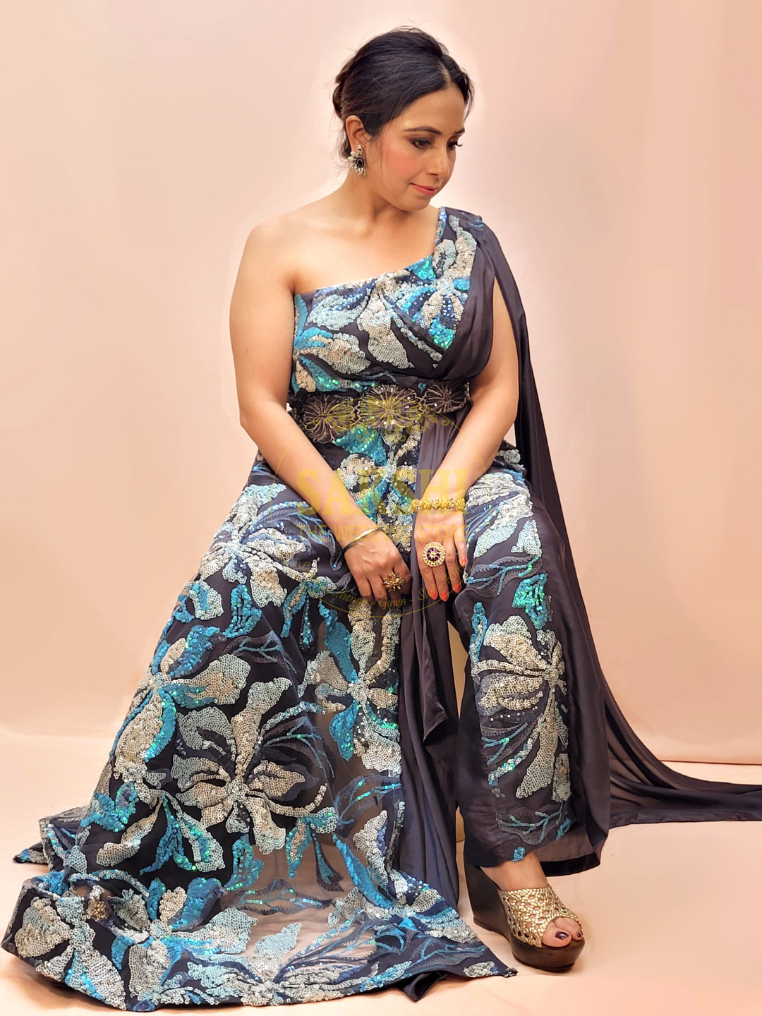 Wedding and Cocktail Sequinned Party Dress for Women