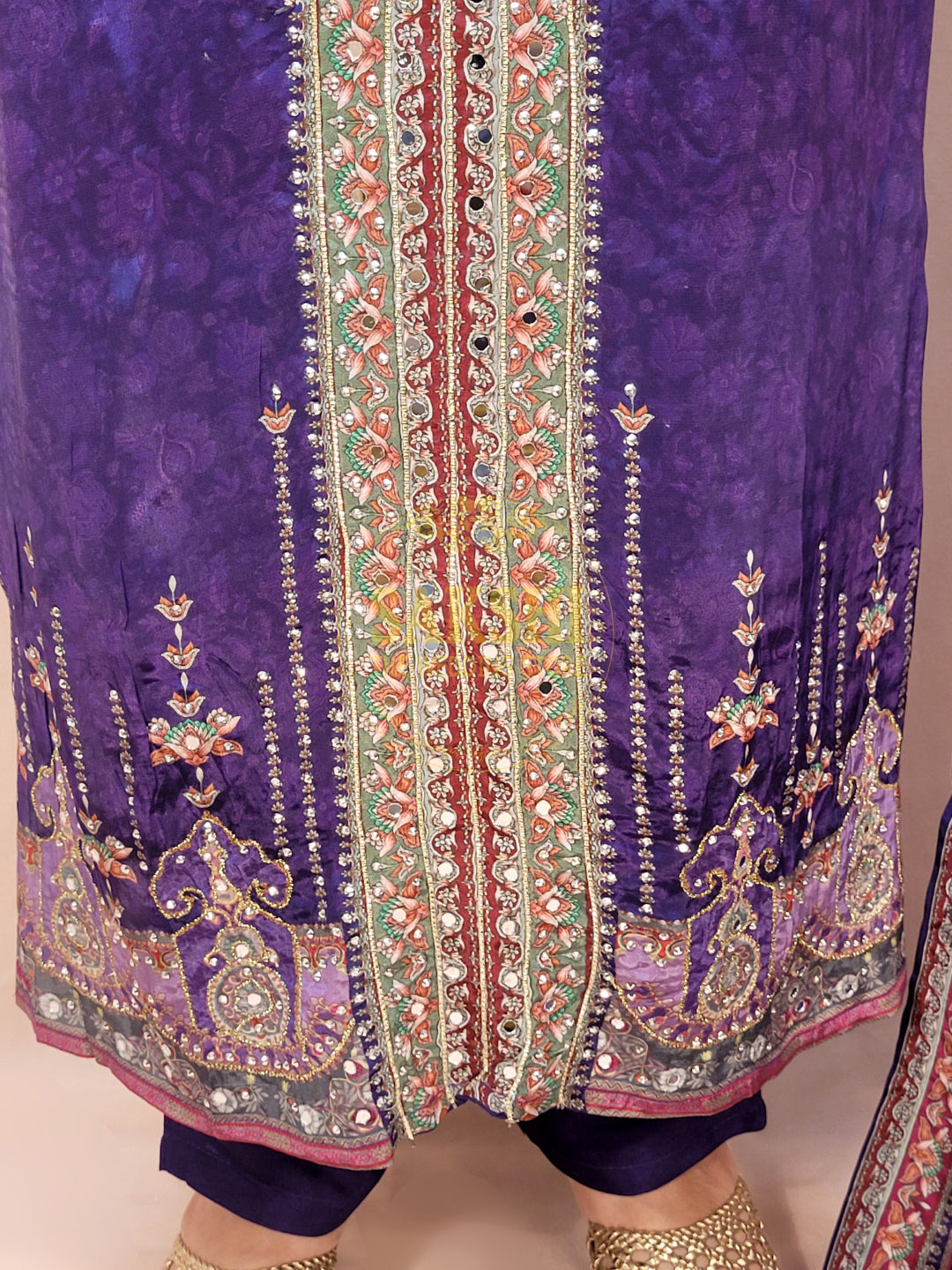 Purple Pakistani Suit with Pants