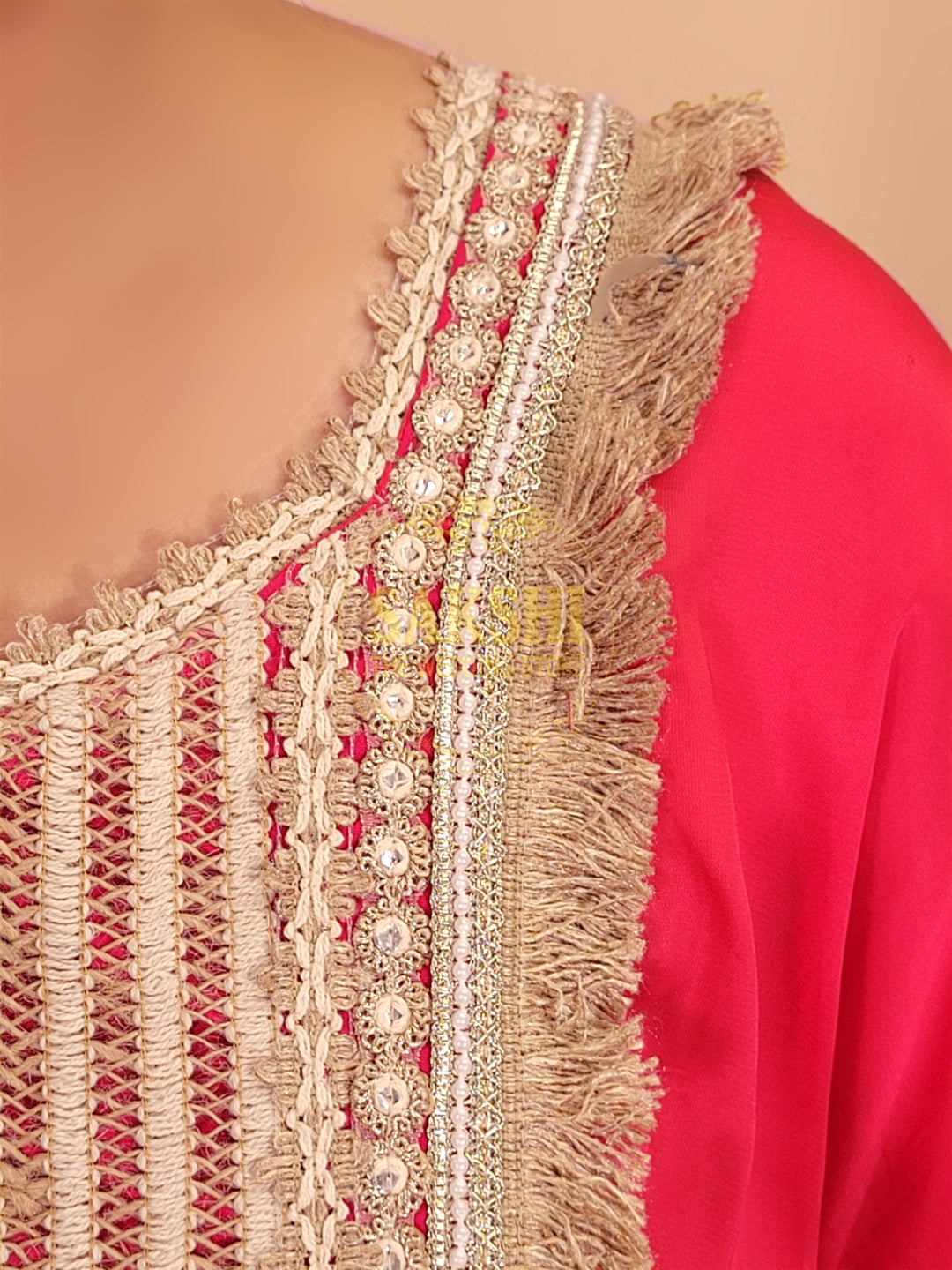 Rani Pink Satin Indowestern Dress