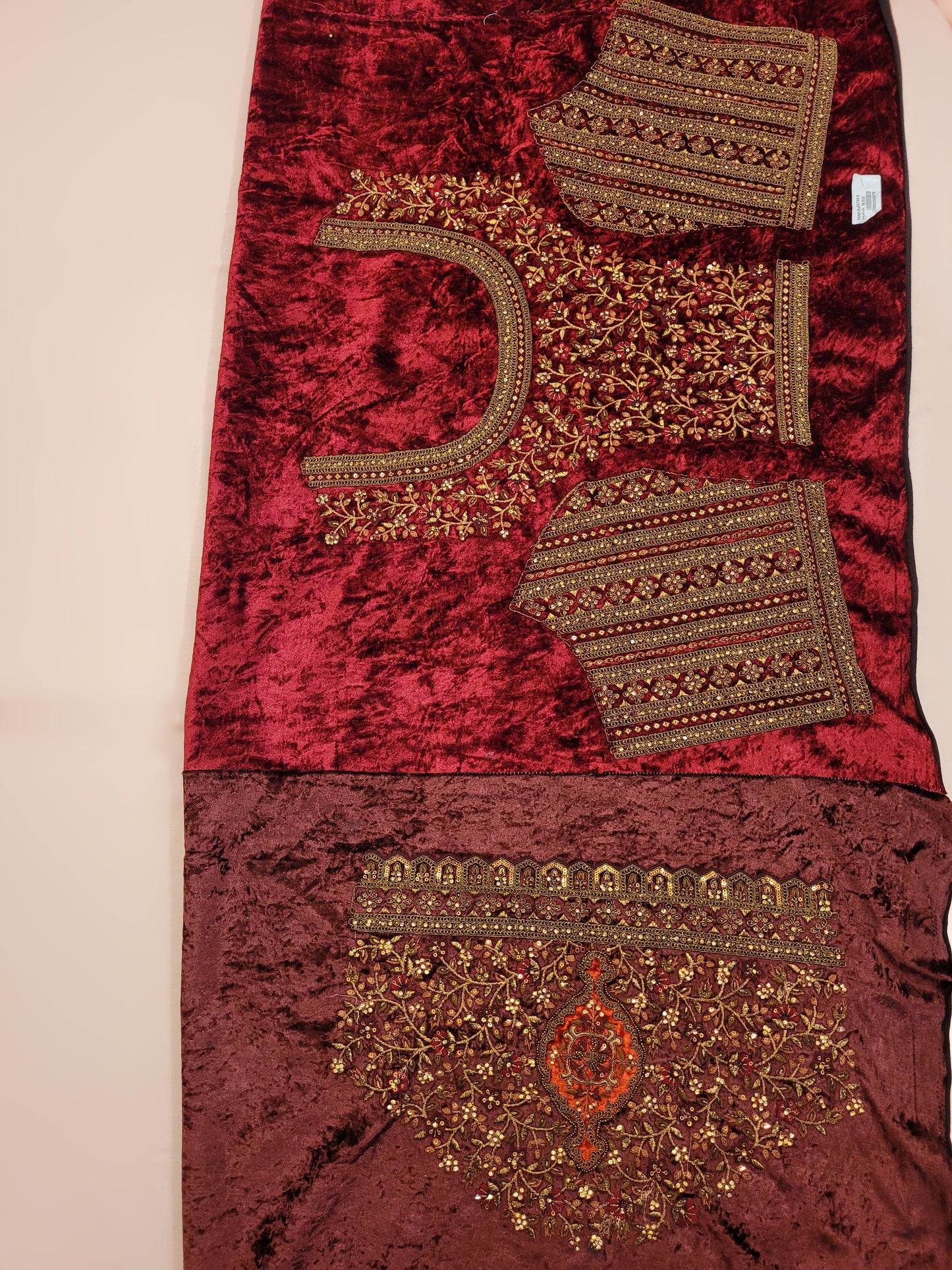 Heavy Multicolored Bridal Lehenga with Double Dupatta