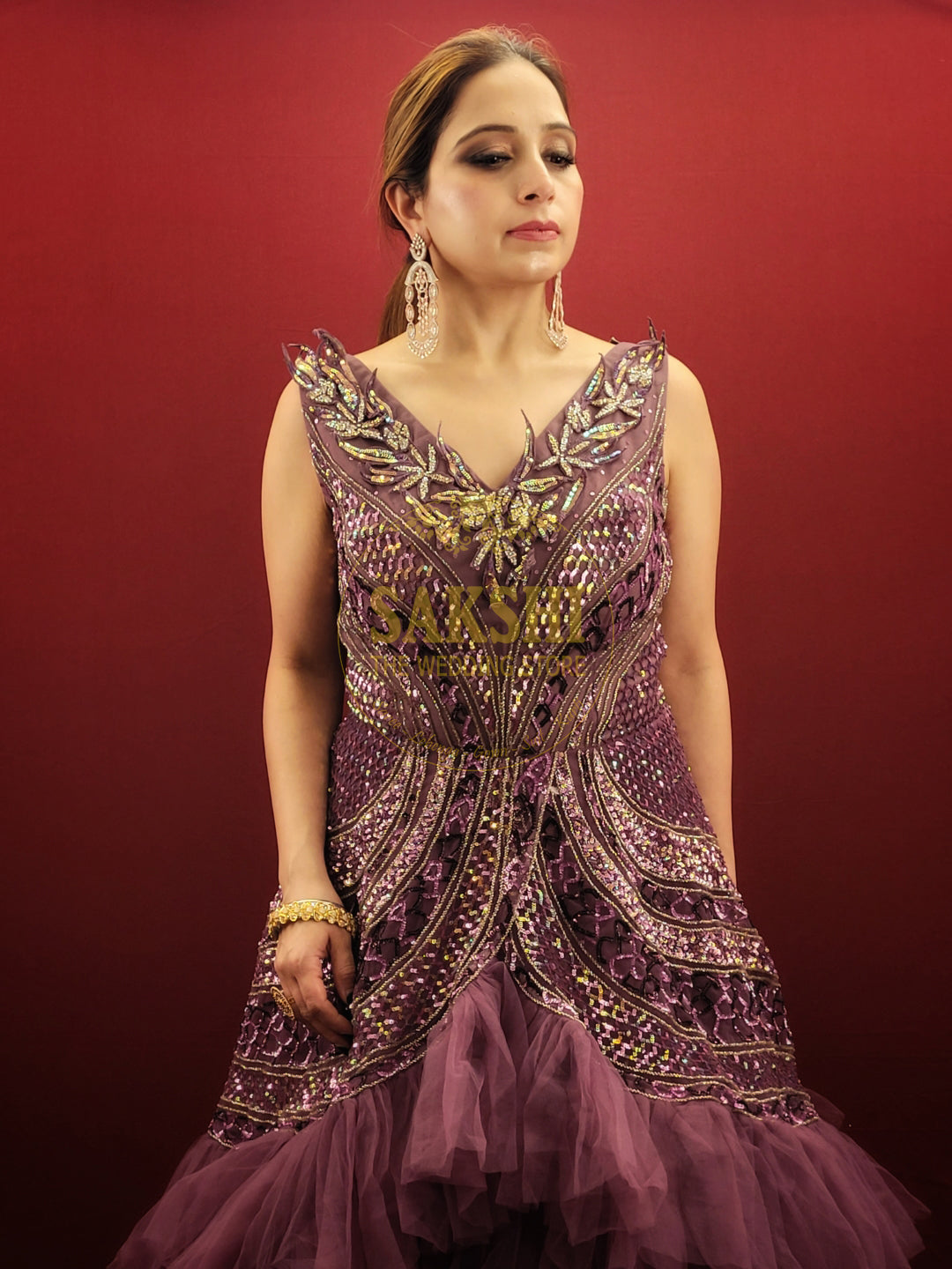 Onion Net Mermaid Gown