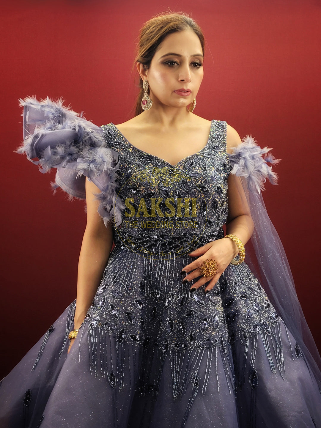 Pastel Gown for Engagement and Cocktail Parties