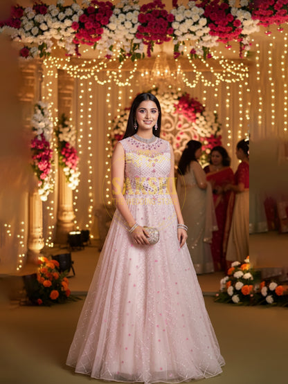 Pink Indian Wedding Gown