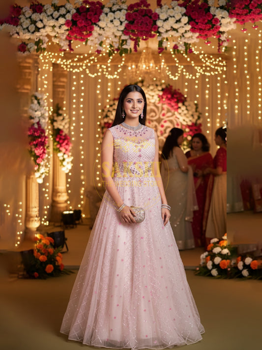 Pink Indian Wedding Gown