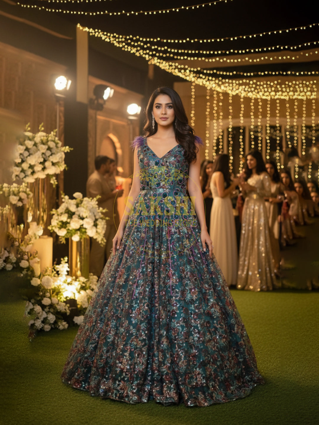 Luxurious Bridal Cocktail Gown