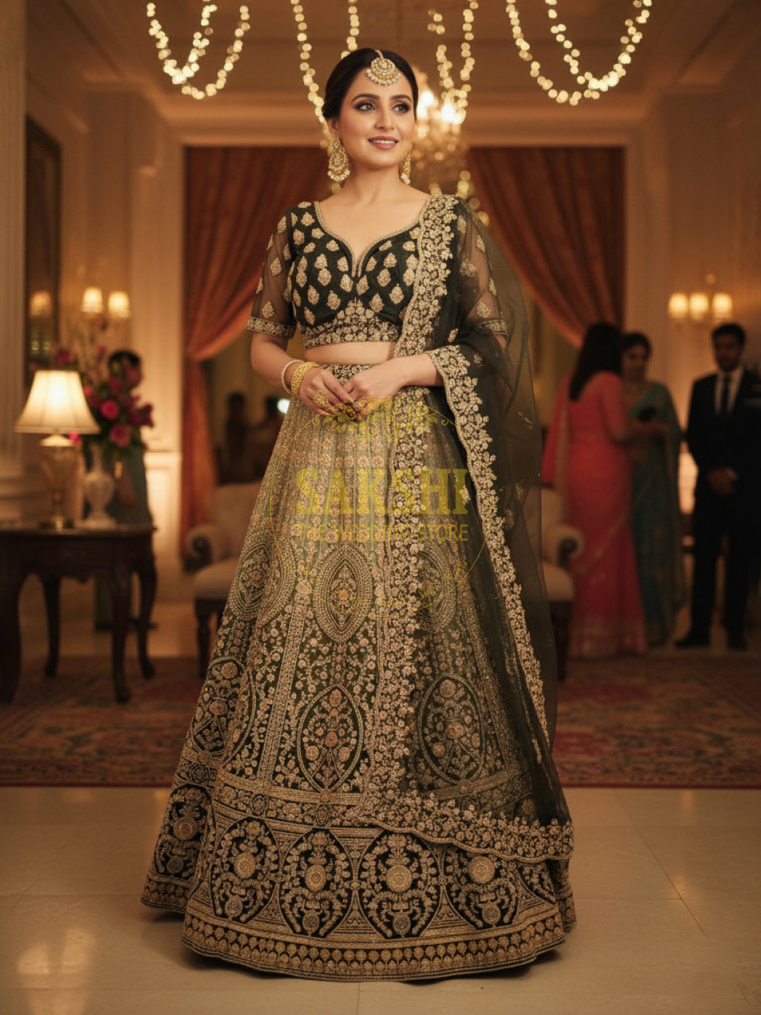 Mehendi Green Ombre Lehenga Choli