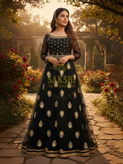 Black Party Wear Gown