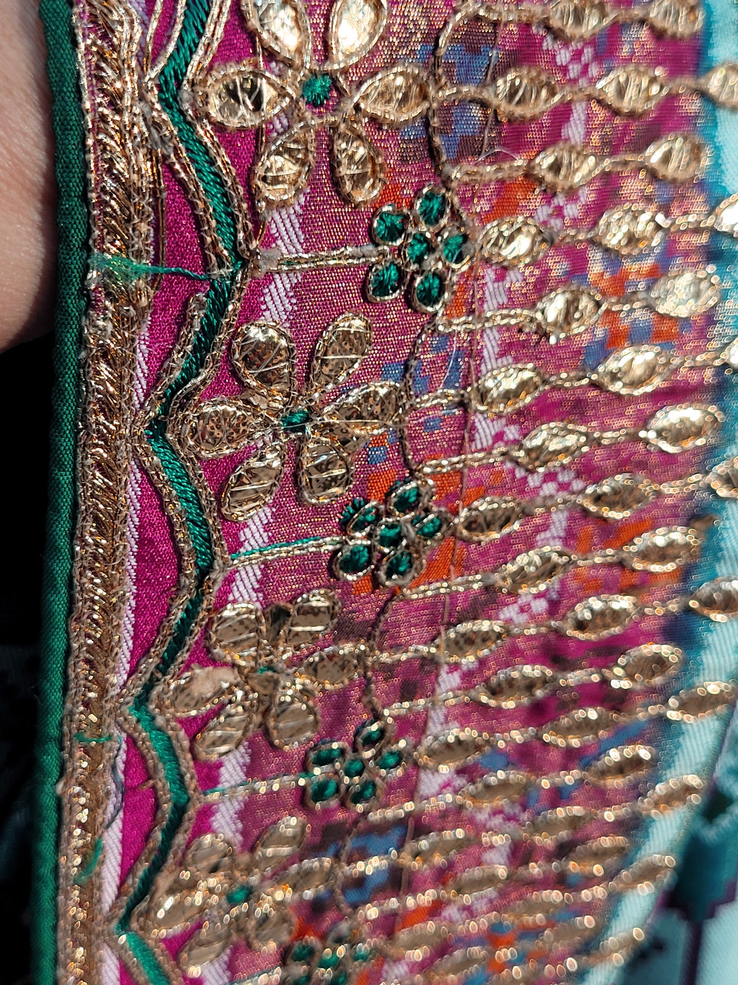 Patan Patola Silk Saree with Gota Work