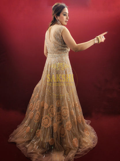 Beautiful Peach Engagement/ Reception Gown