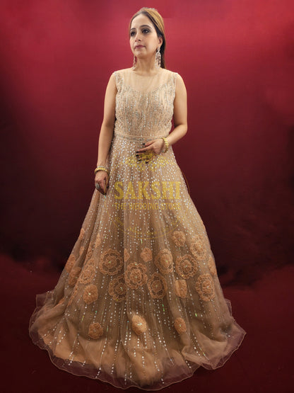 Beautiful Peach Engagement/ Reception Gown