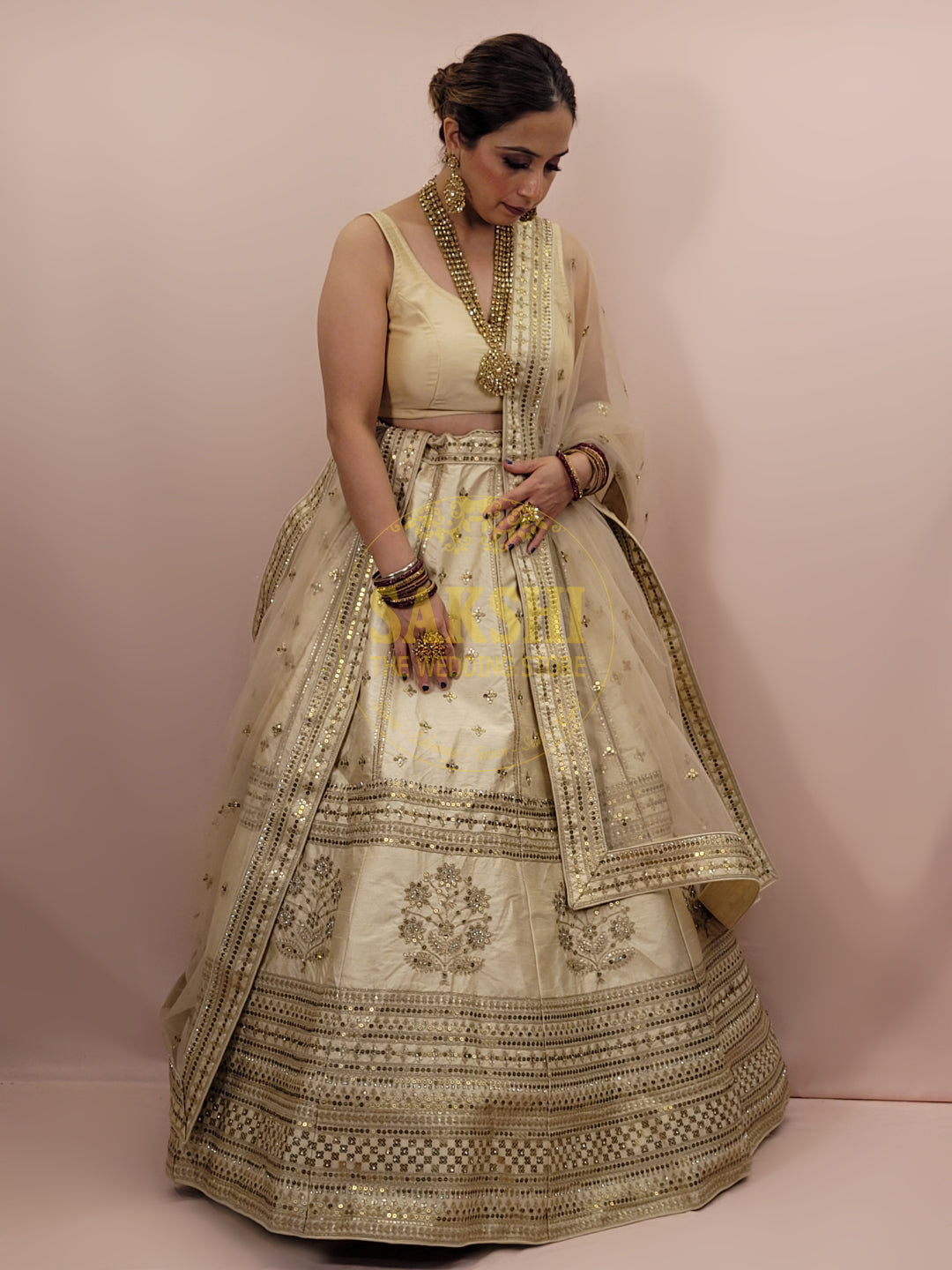 Party Wear Lehenga Sabyasachi Lehenga Online Shopping Cream
