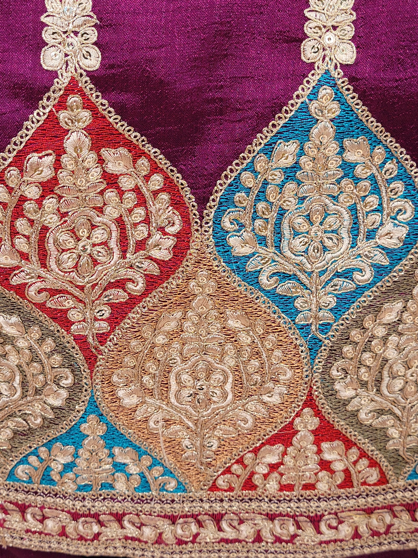 Step into elegance with our stunning Purple Embroidered Salwar Kameez Set, a perfect blend of tradition and modernity. This exquisite ensemble features a radiant Purple kameez adorned with intricate embroidery and sparkling dori-sequins work around the neckline and hemline. The vibrant patterns in multiple colors add a touch of festivity and charm, making it ideal for any special occasion.