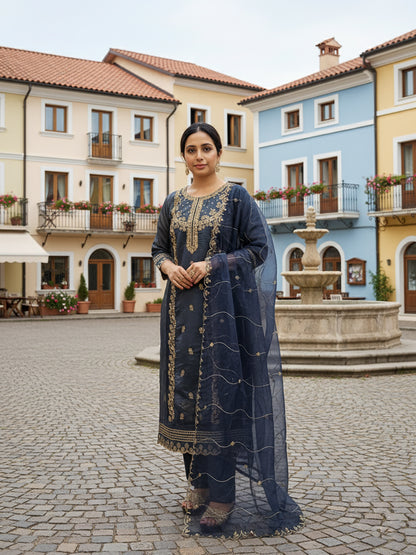 Blue Kurta Set for Women