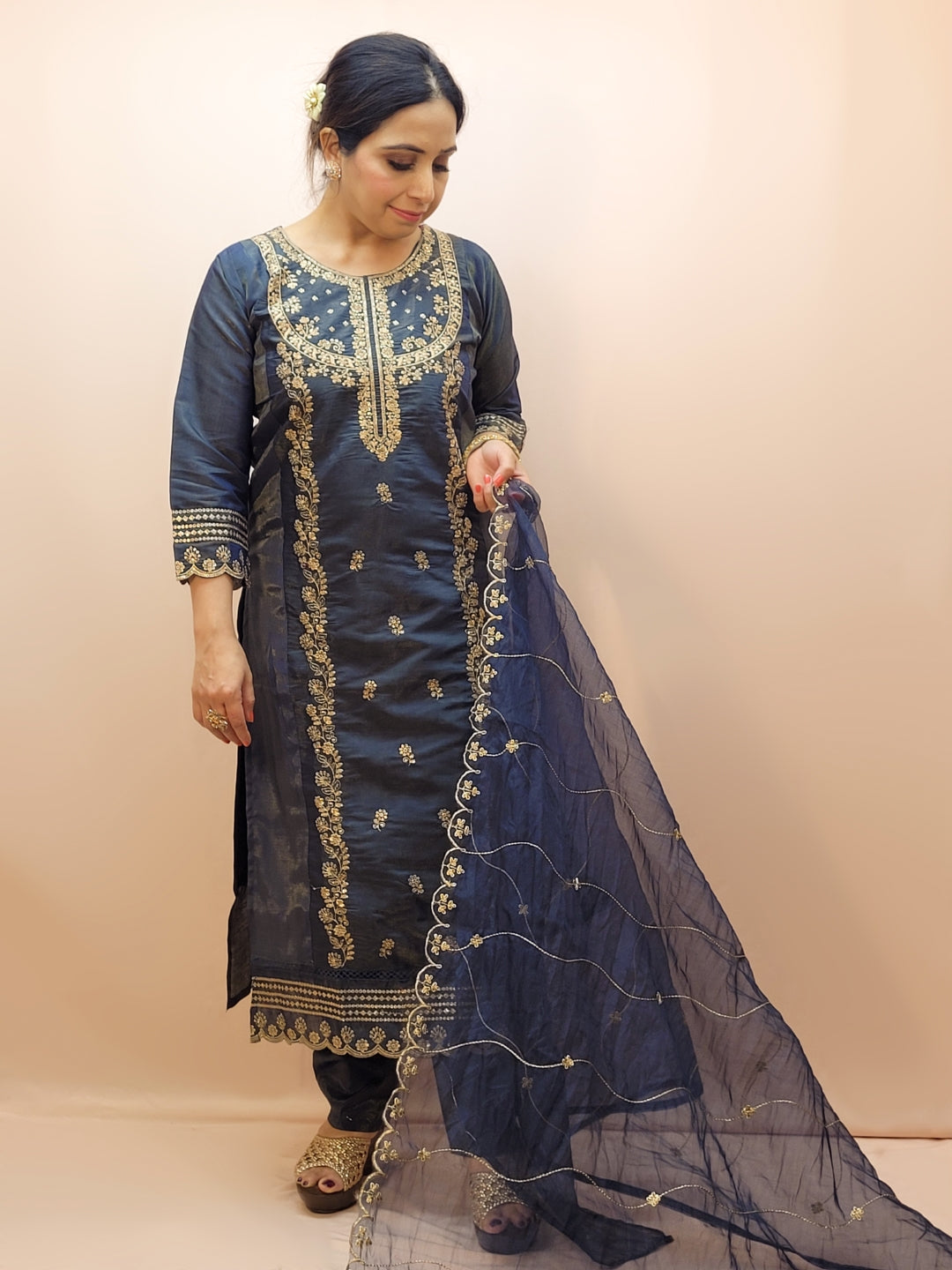 Blue Kurta Set for Women