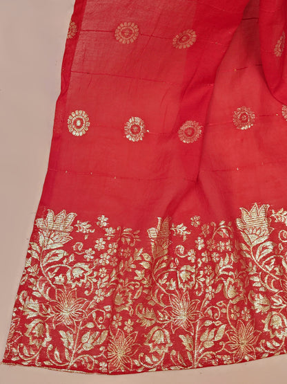 Red Kurti Palazzo Set