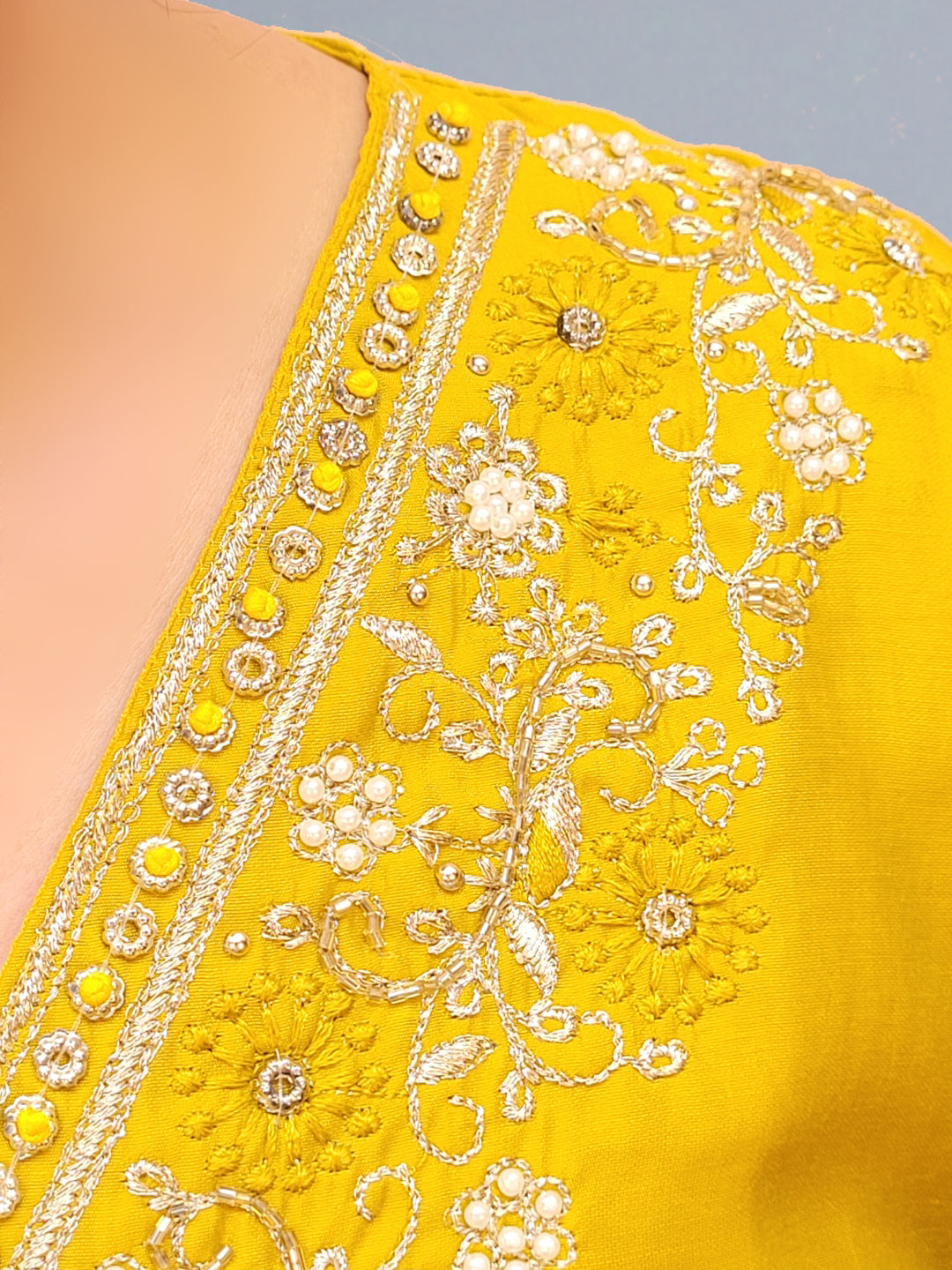Yellow Kurti Palazzo Set