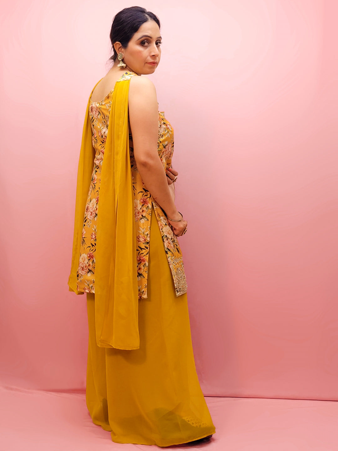 Silk Blend Haldi Outfit for Women