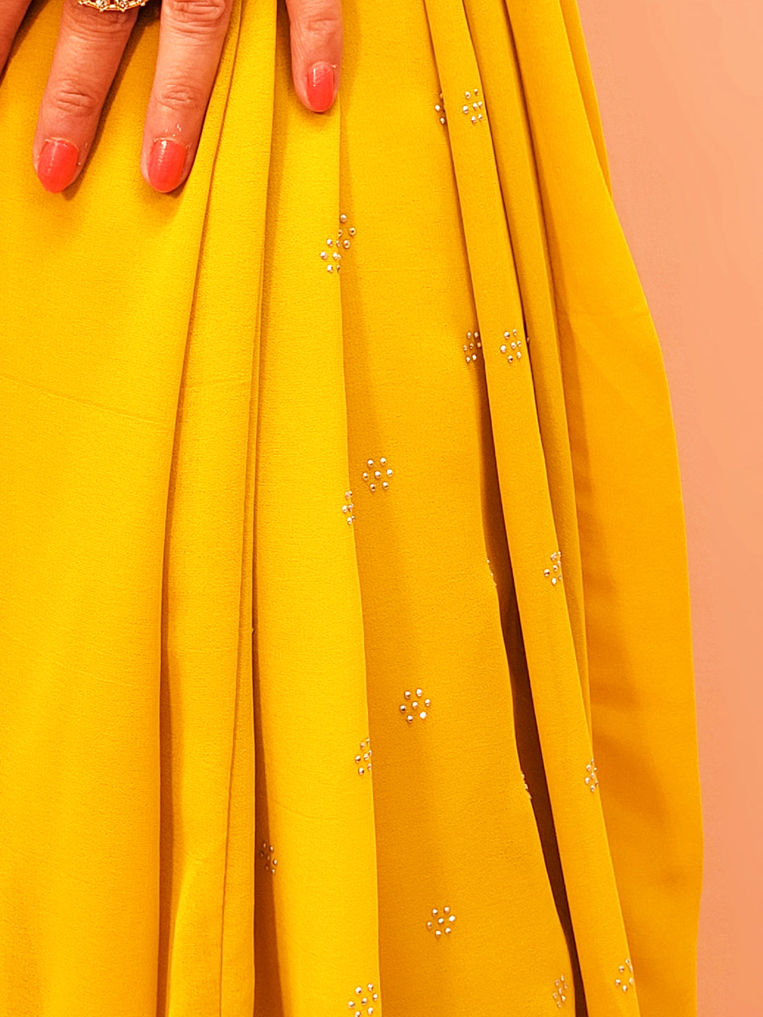 Mustard Yellow Indo-western outfit