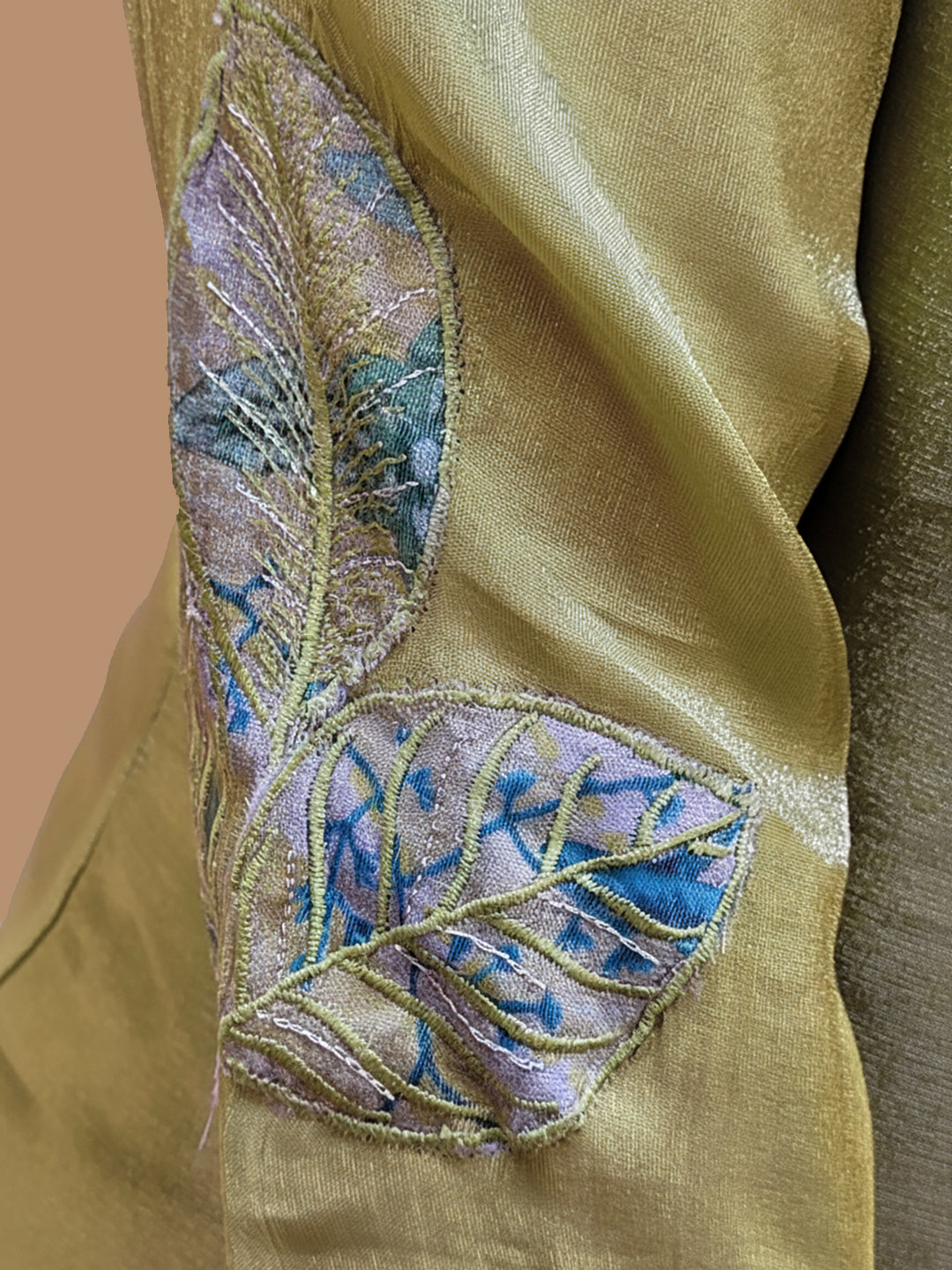 Mehendi Green Straight Suit Set with Floral Dupatta