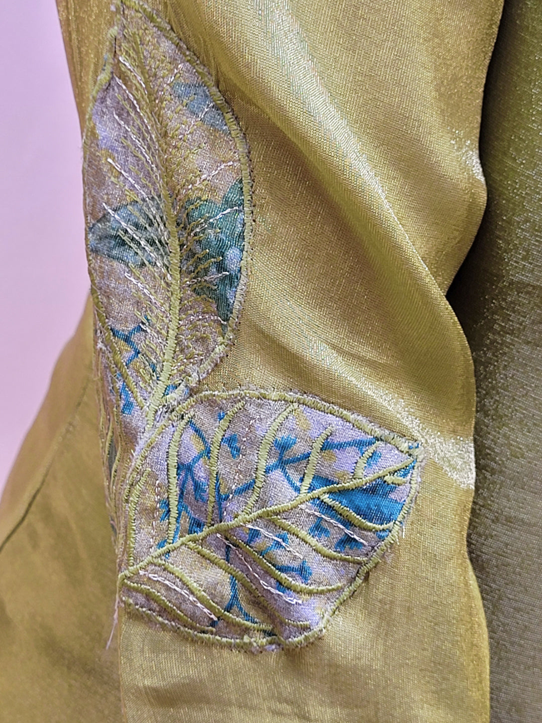 Mehendi Green Kurta Set with Floral Dupatta