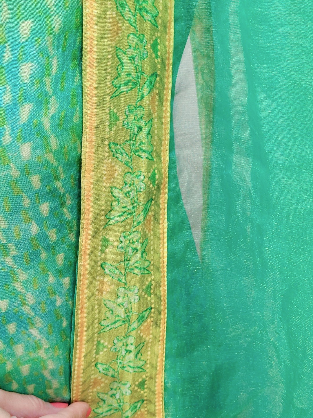 V-Neck Printed A-Line Kurta Set