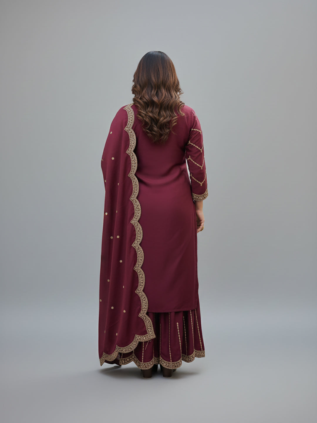 Heavy Embroidered Pakistani Sharara Suit