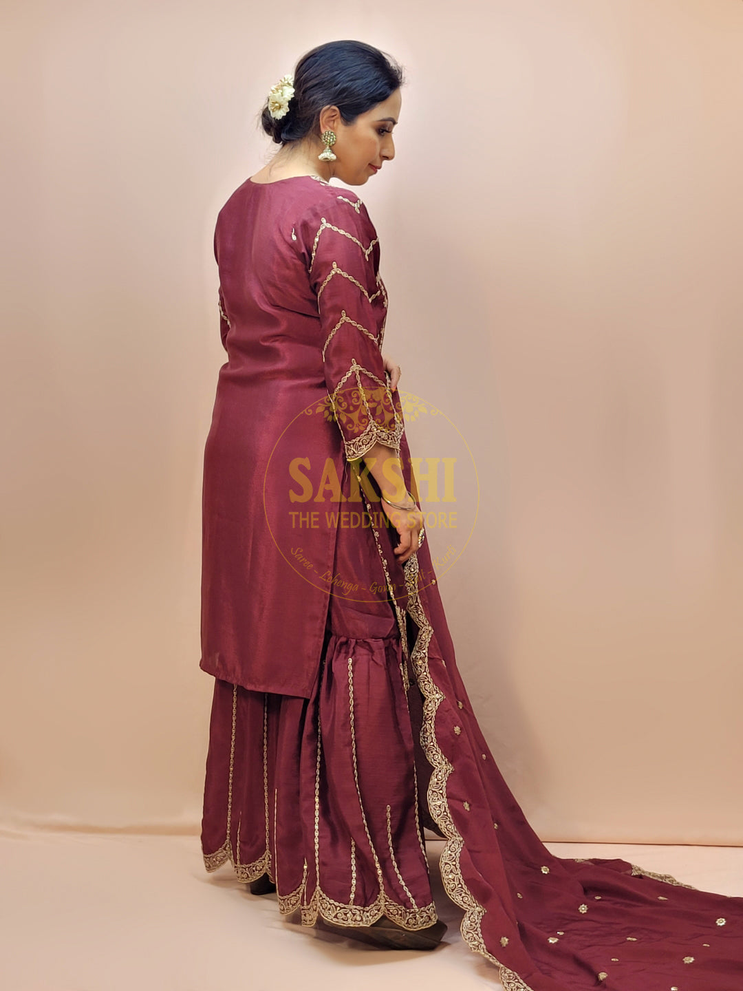 Heavy Embroidered Pakistani Sharara Suit