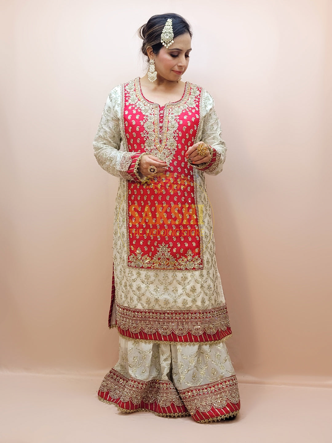 Heavy Embroidered Pakistani Sharara Suit