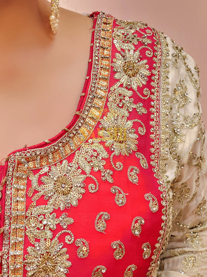 Heavy Embroidered Pakistani Sharara Suit