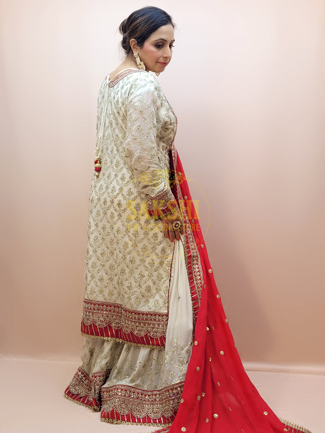 Heavy Embroidered Pakistani Sharara Suit