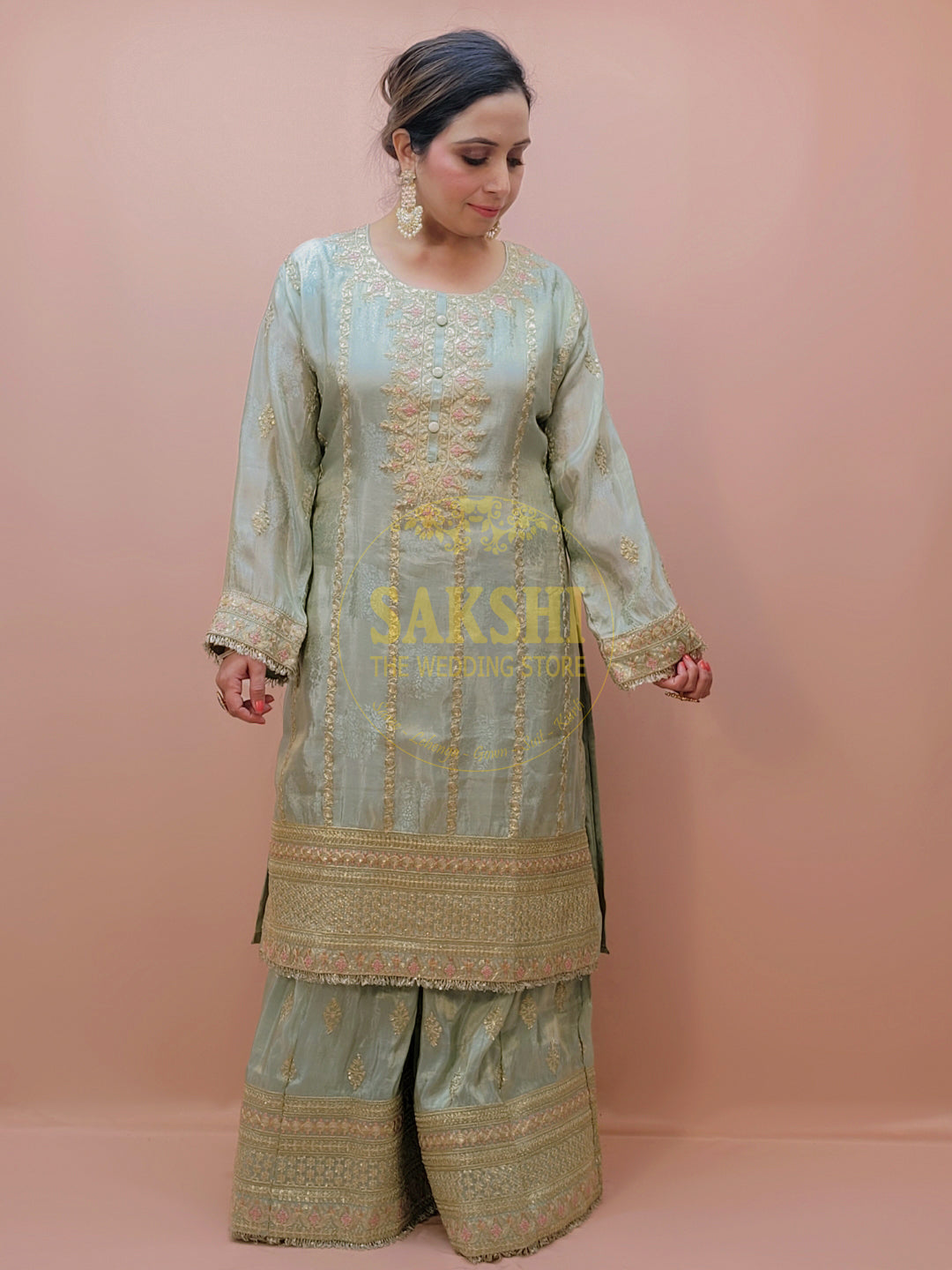 Heavy Embroidered Pakistani Kurta Set for Women