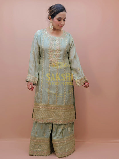 Heavy Embroidered Pakistani Kurta Set for Women