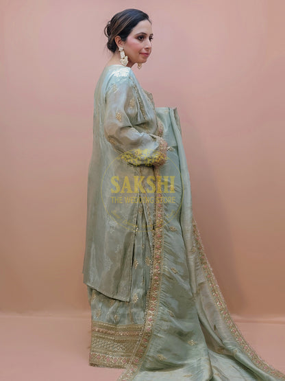 Heavy Embroidered Pakistani Kurta Set for Women