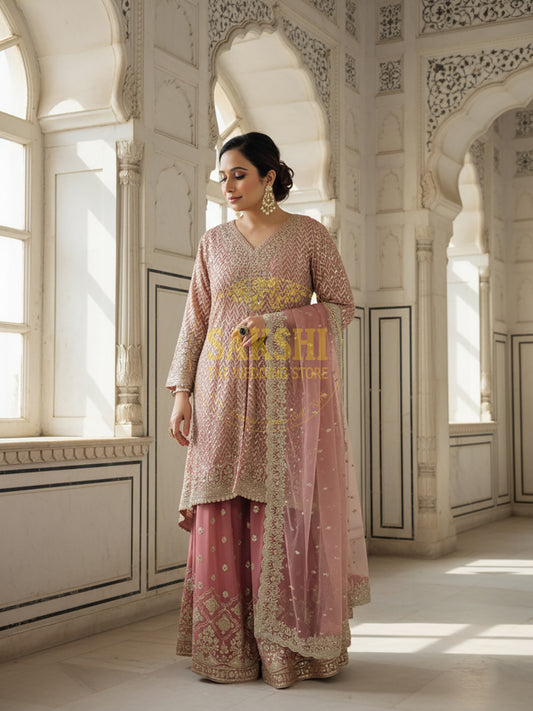 Heavy Wedding Pakistani Sharara Suit for Women