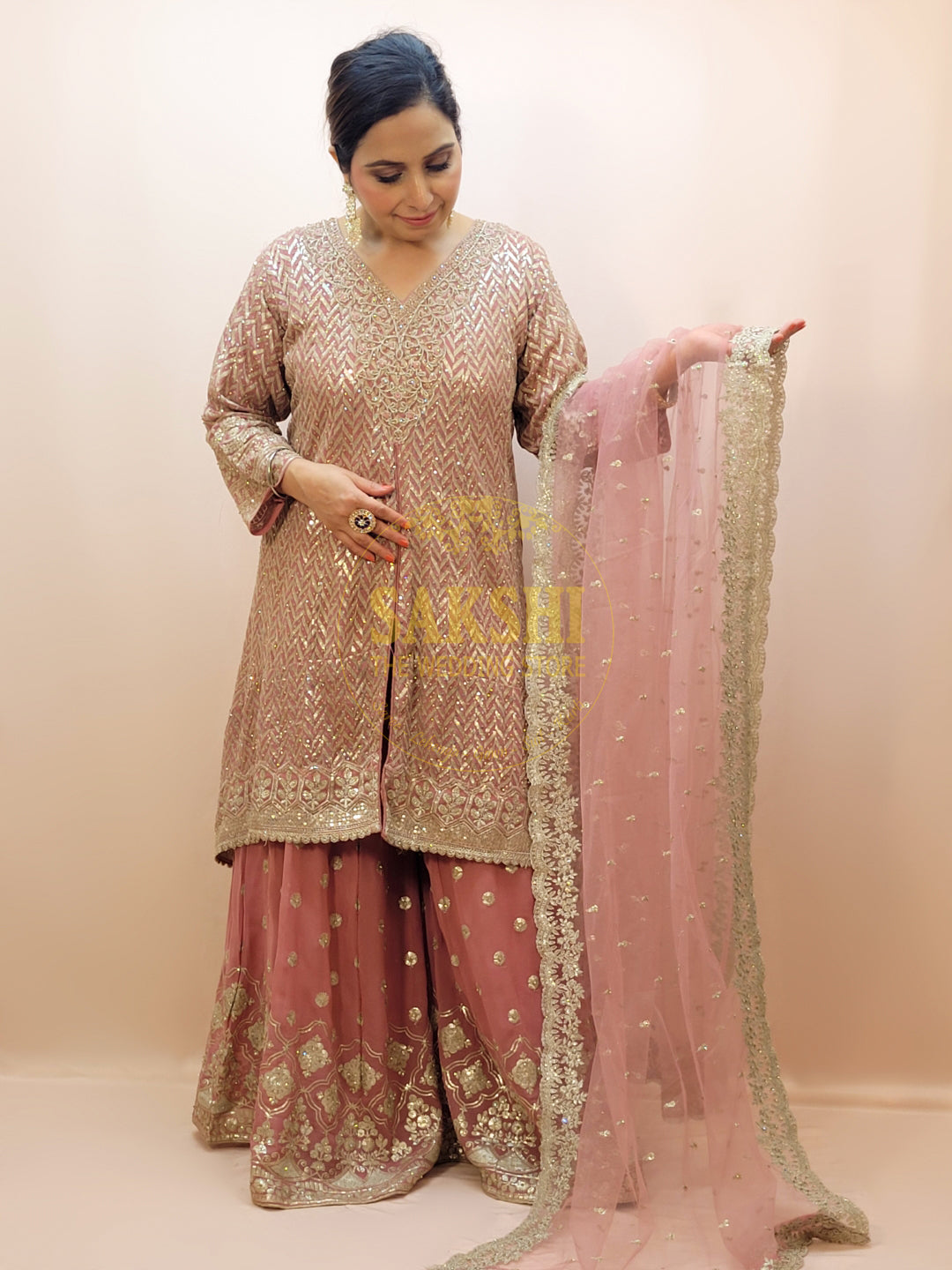 Heavy Wedding Pakistani Sharara Suit for Women