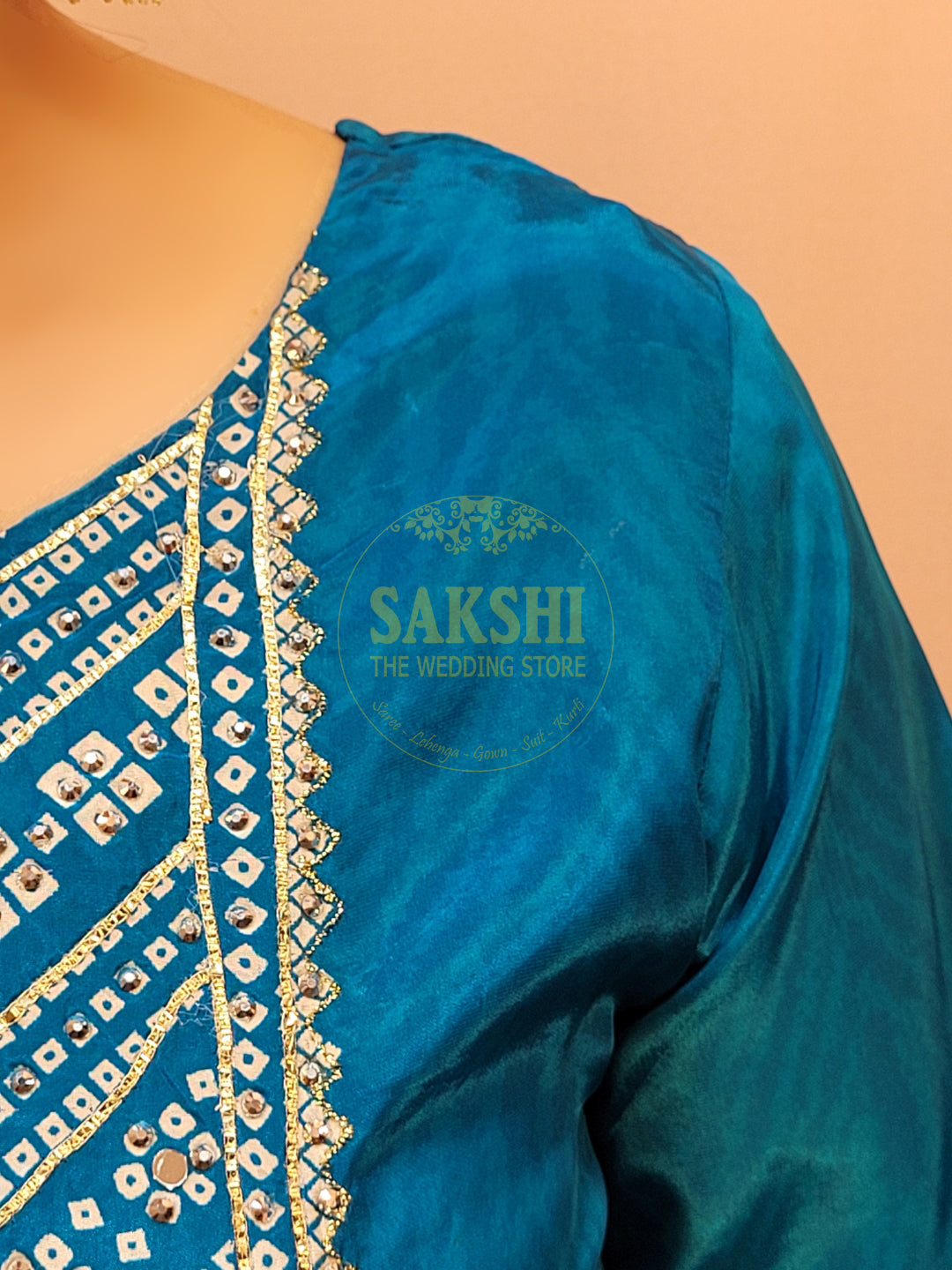 Blue Silk Kurta Set for Women