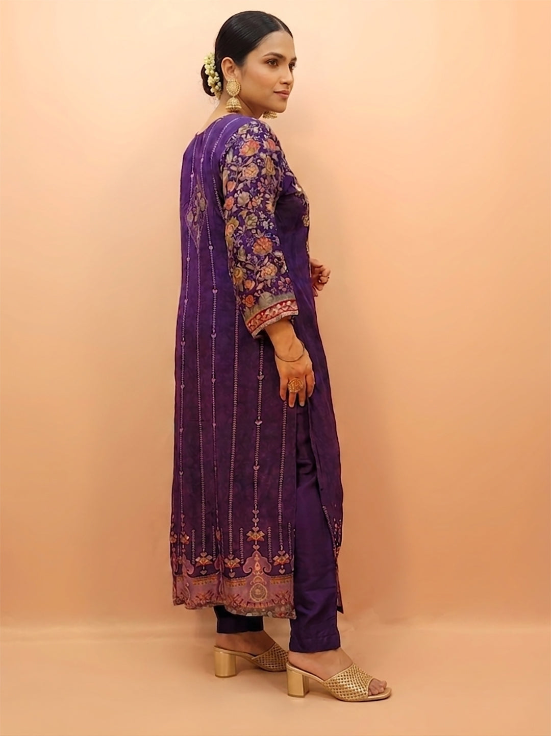 Purple Pakistani Suit with Pants