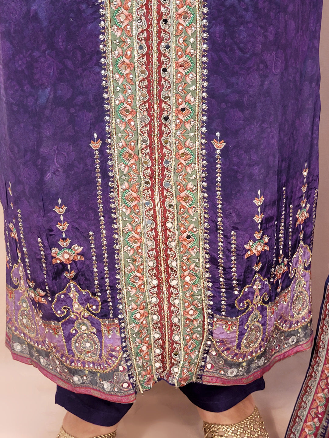 Purple Pakistani Suit with Pants