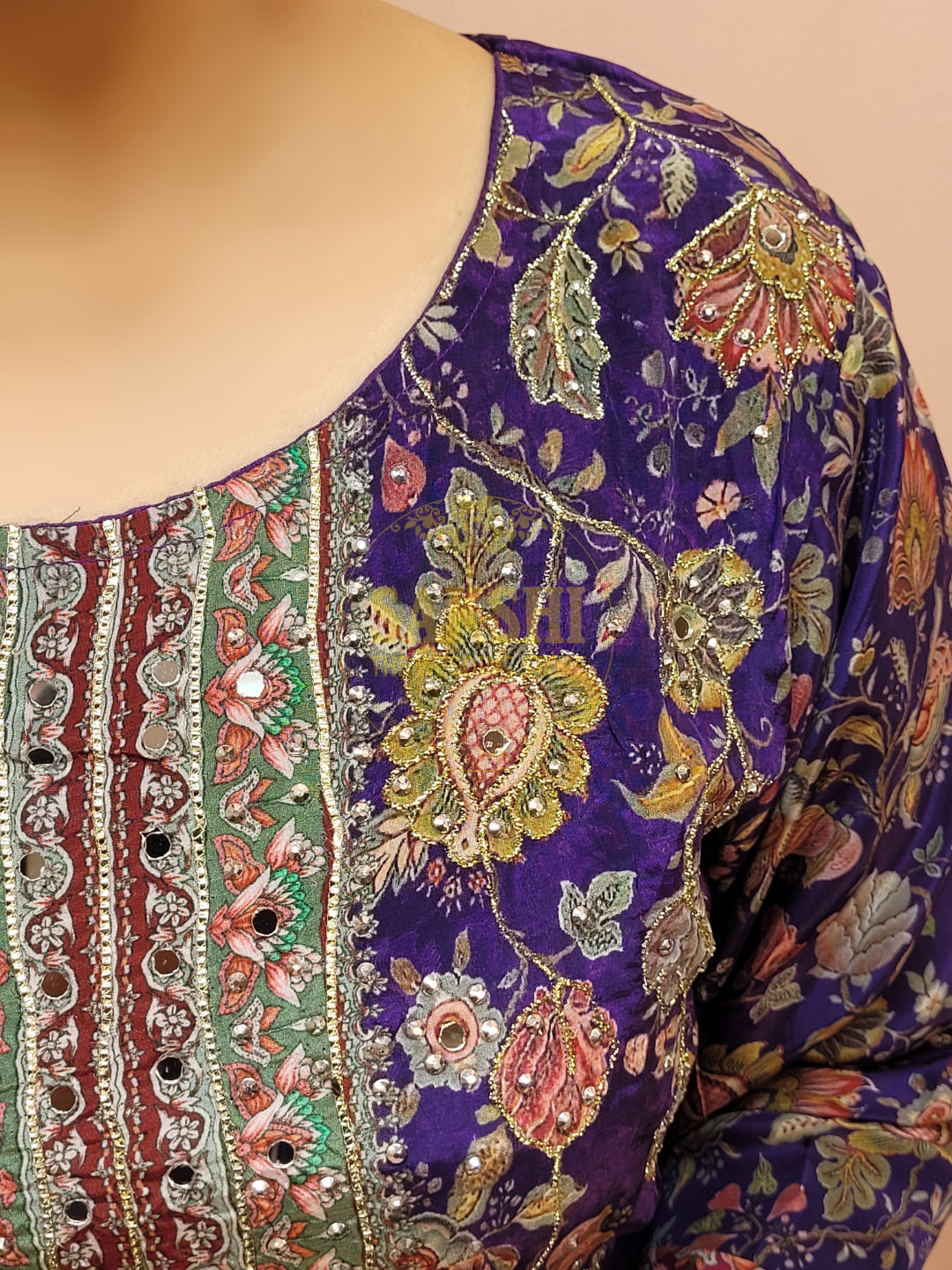 Purple Pakistani Suit with Pants