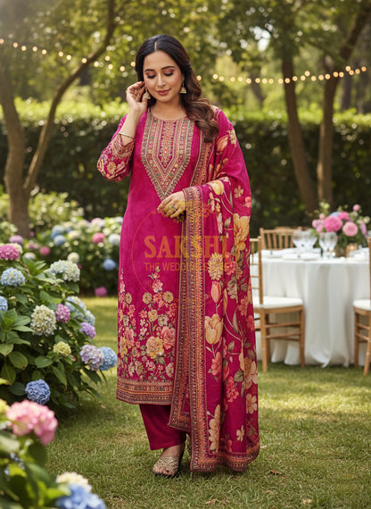 Pink Pakistani Suit with Pants